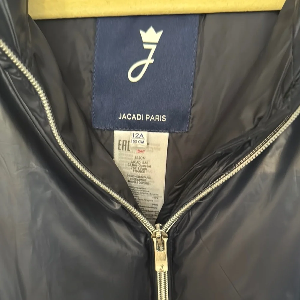 Kids Jacadi  Navy Puffer Coat - Picture 3 of 4